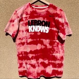NBA Nike Lebron James Custom Bleach Tee